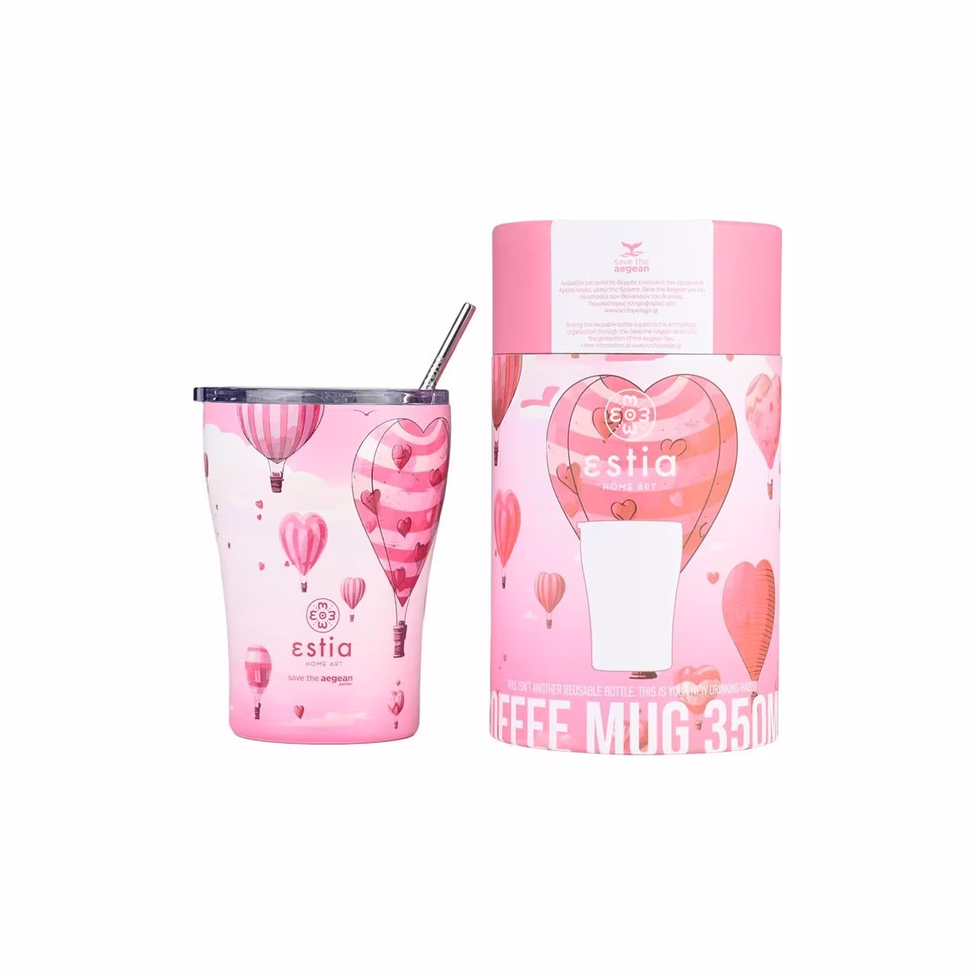 thermos-coffee-mug-save-the-aegean-350ml-love-ascend Estia Ποτήρι Θερμός Love Ascend, 350ml - Image 1